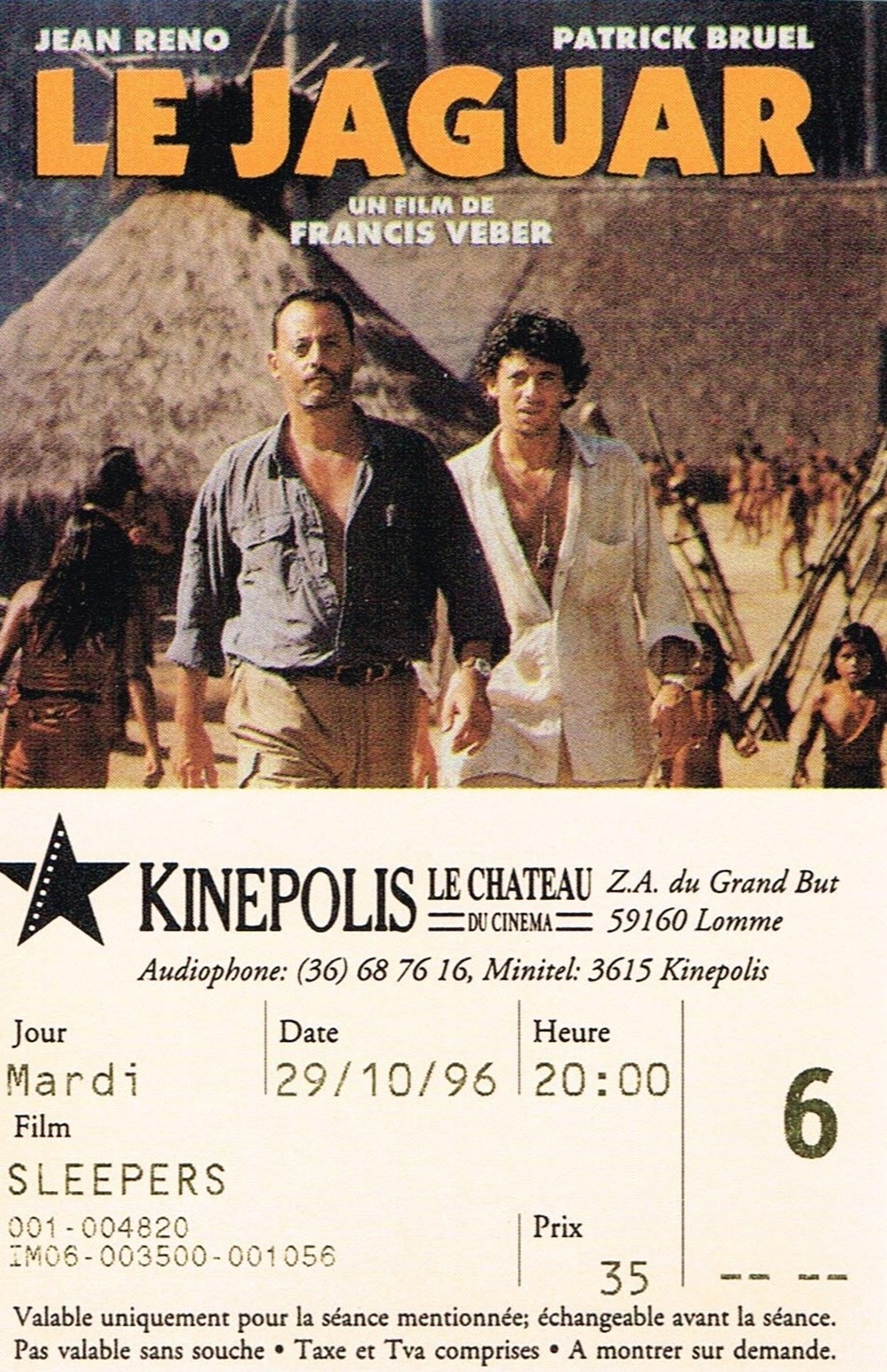 Le Jaguar documents anciens tickets d entree le jaguar