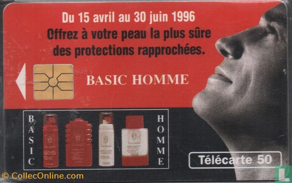 divers telecartes cartes telephoniques france vichy basic homme gemplus 01 1 1988
