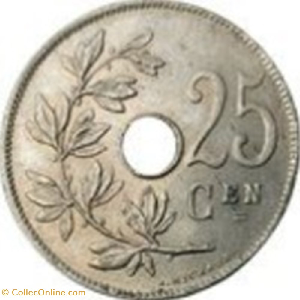 25 centimes 1921 Belgique monnaies monde 25 centimes 1921 belgique