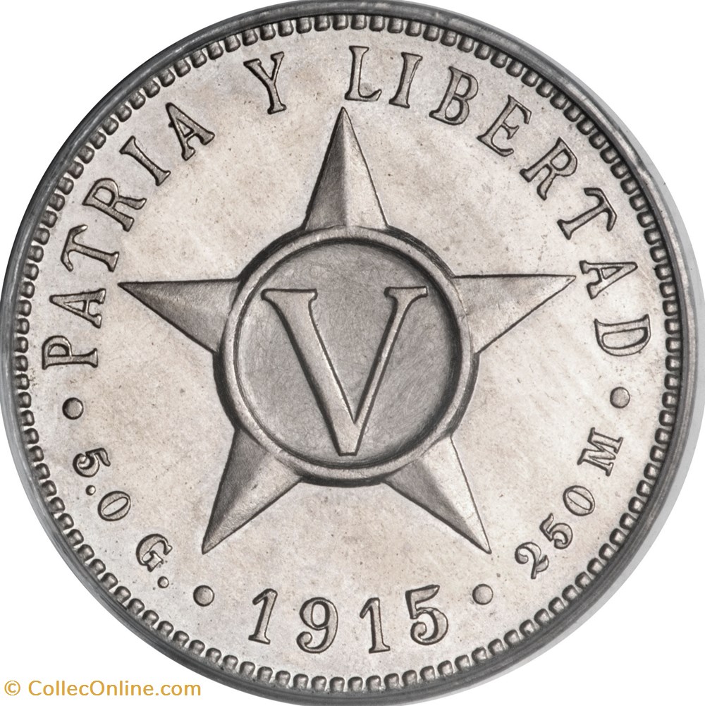 5 Centavos Cuba 1946 monnaies monde 5 centavos cuba 1946