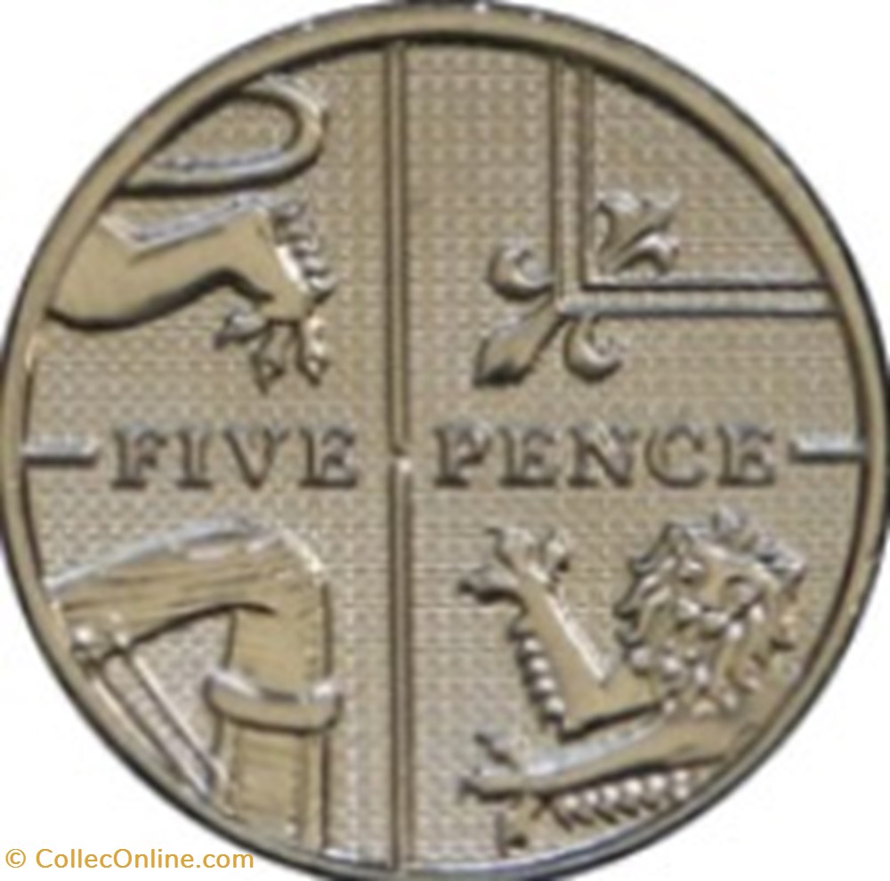 5 pence Elizabeth II 4e effigie, type blason 2014 Angleterre monnaies monde royaume uni 5 pence elizabeth ii 4e effigie type blason 2014 angleterre