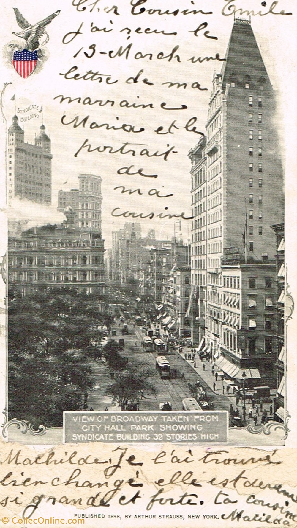 Etats Unis-New York-Broadway cartes postales etats unis new york broadway