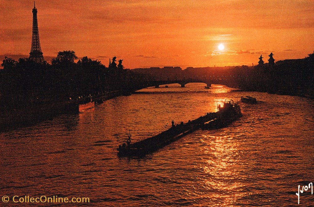cartes postales france paris la seine