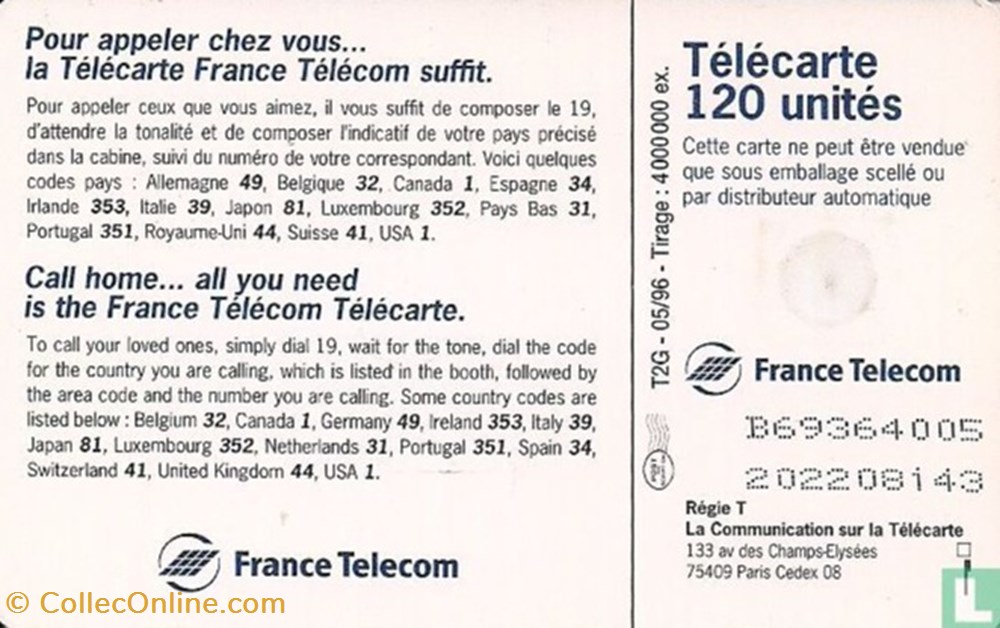 divers telecartes cartes telephoniques france telecarte gemplus 03 1 1990
