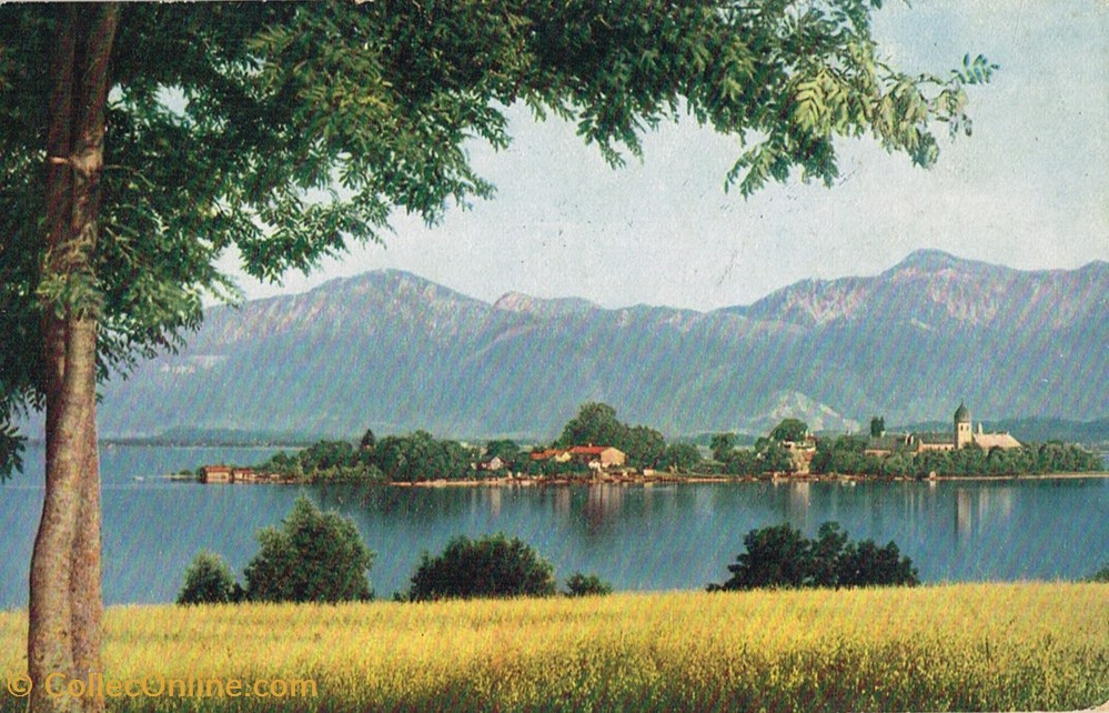 cartes postales allemagne chiemsee l ile aux femmes