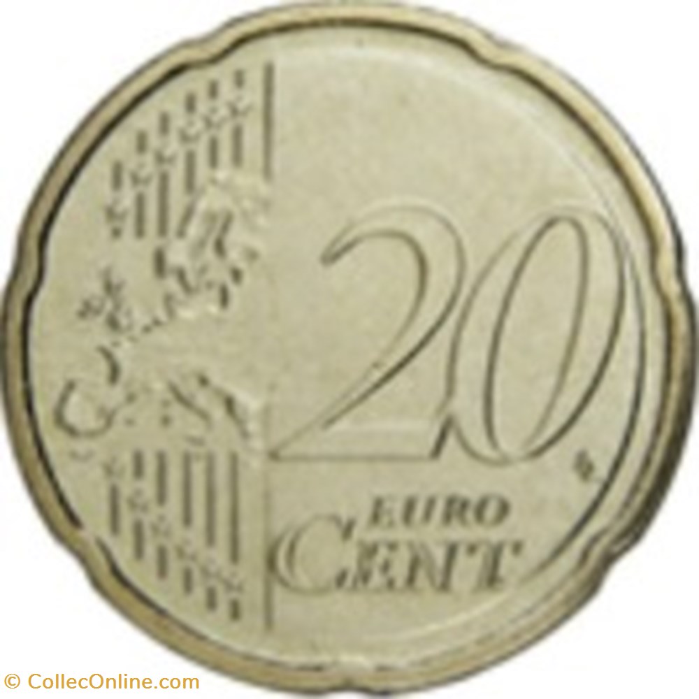 20 Cent Euro-Luxembourg 2014 - Coins - Edge Reeding - Grade VF+