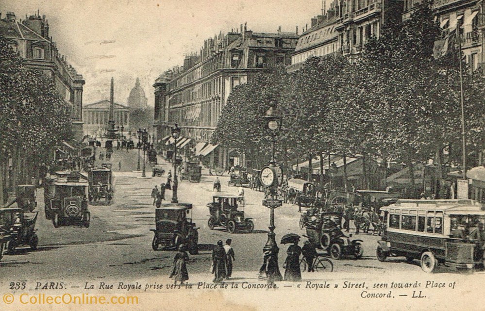 cartes postales france paris rue royale