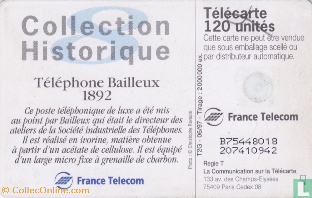France- Téléphone Bailleux- Gemplus 03.1 (1990) divers telecartes cartes telephoniques france telephone bailleux gemplus 03 1 1990