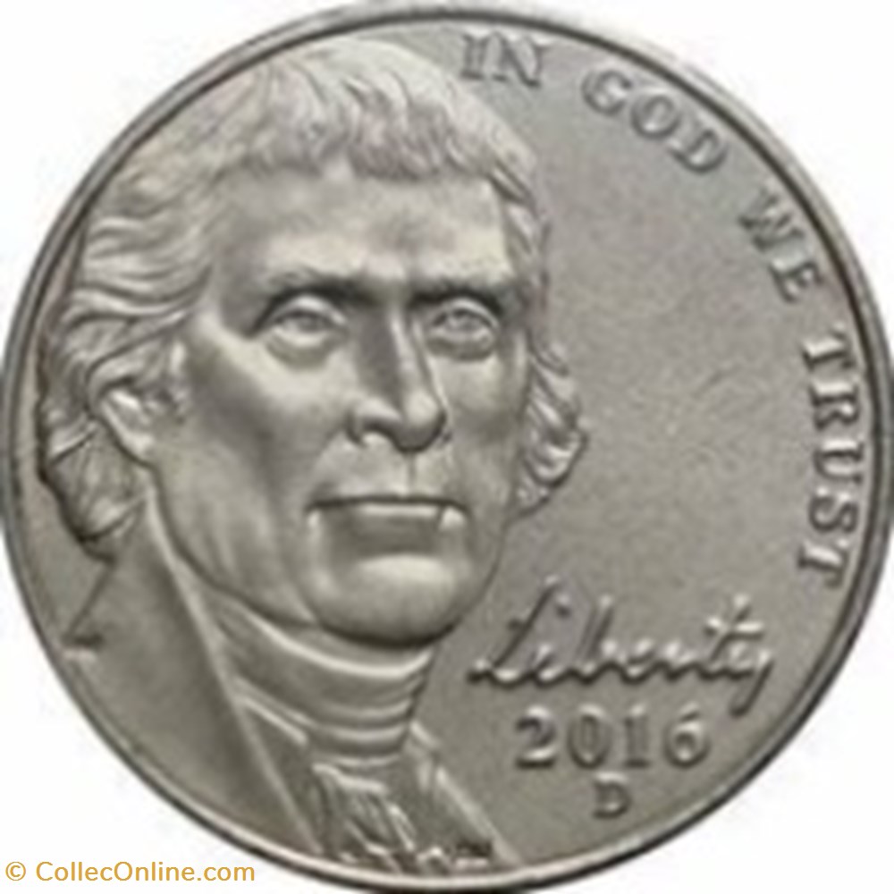 5 cents "Jefferson Nickel" Retour à Monticello Etats Unis 2013 D monnaies monde 5 cents jefferson nickel retour a monticello etats unis 2013 d