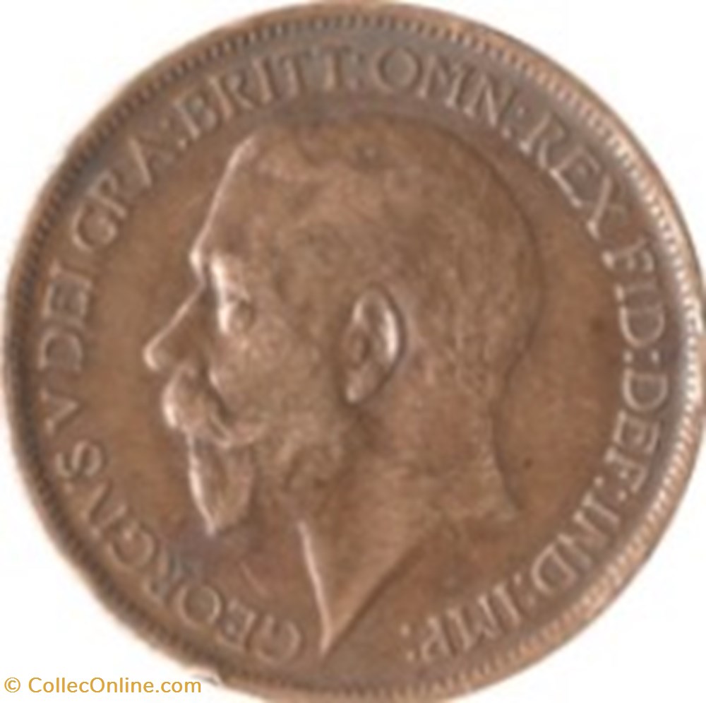 ½ penny George V 1re effigie, large tête Angleterre 1920 monnaies monde royaume uni penny george v 1re effigie large tete angleterre 1920