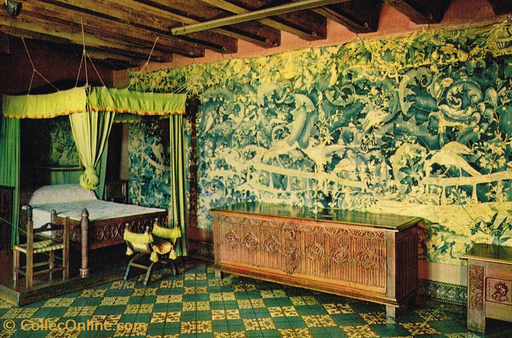 cartes postales france indre et loire langeais interieur du chateau