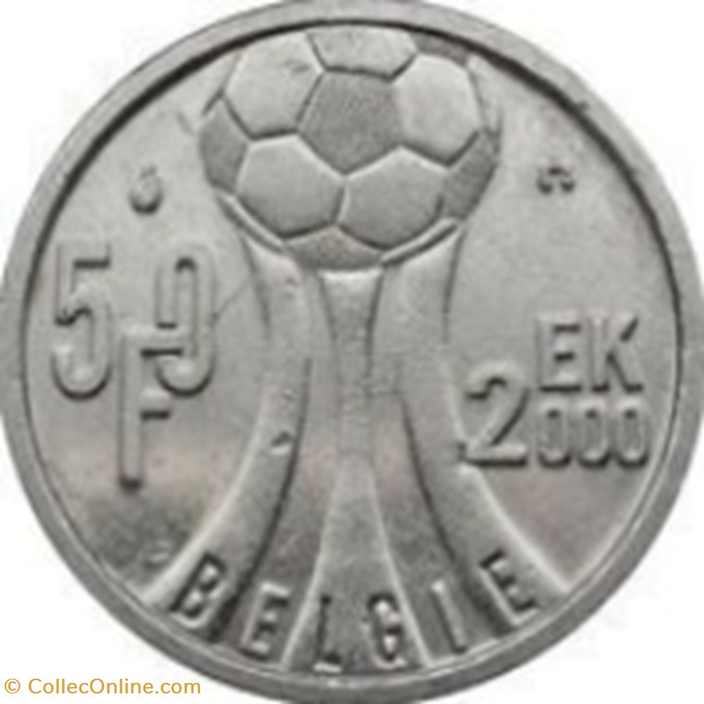 monnaies monde 50 francs neerlandais belgique 2000
