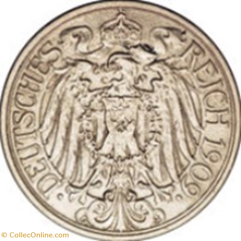 25 pfennig - Wilhelm II Allemagne 1912 (A) monnaies monde 25 pfennig wilhelm ii allemagne 1912 a