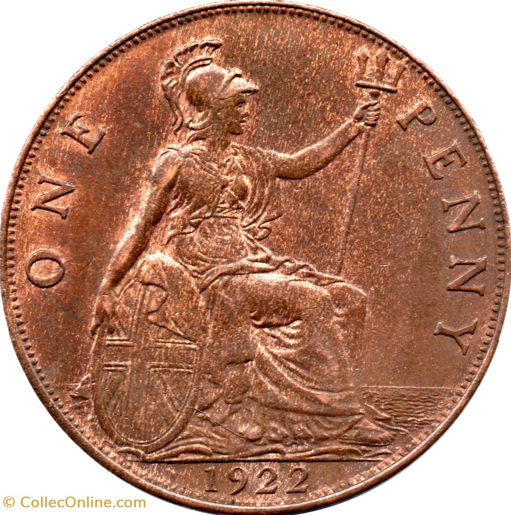 1 Penny Angleterre Edouard VII 1920 monnaies monde royaume uni 1 penny angleterre edouard vii 1920
