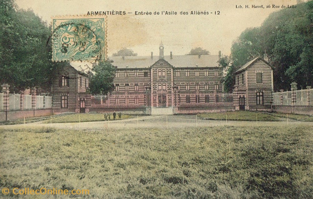 France-Nord-Armentières-Asile des Aliénés cartes postales france nord armentieres asile des alienes