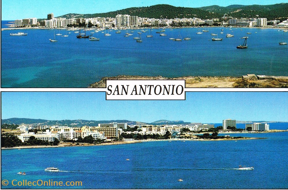 cartes postales espagne ibiza san antonio