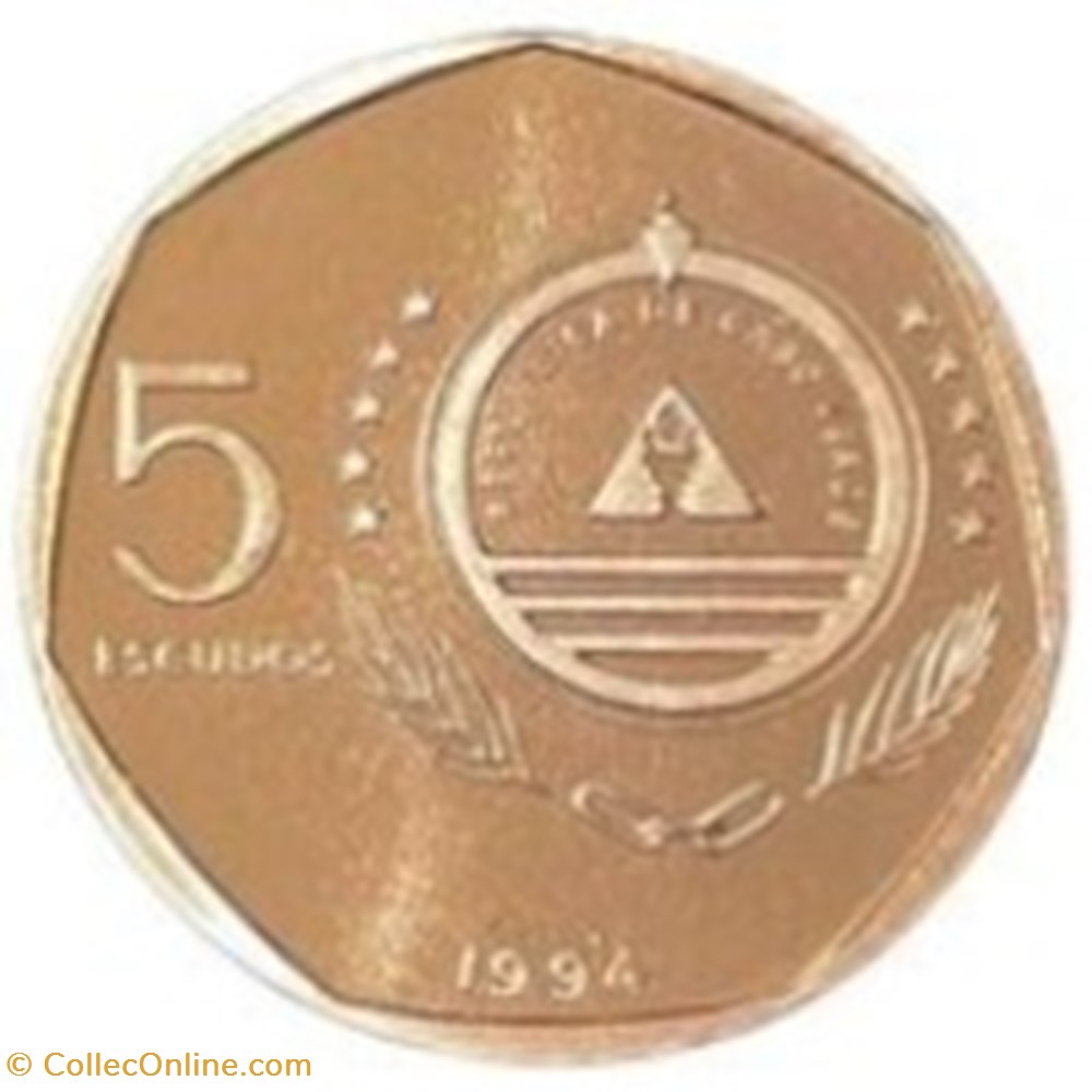 monnaies monde 5 escudos cap vert 1994