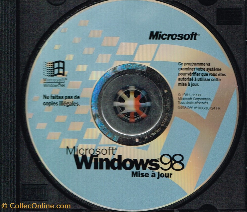 Microsoft Windows 98 Mise à jour informatique logiciels microsoft windows 98 mise a jour