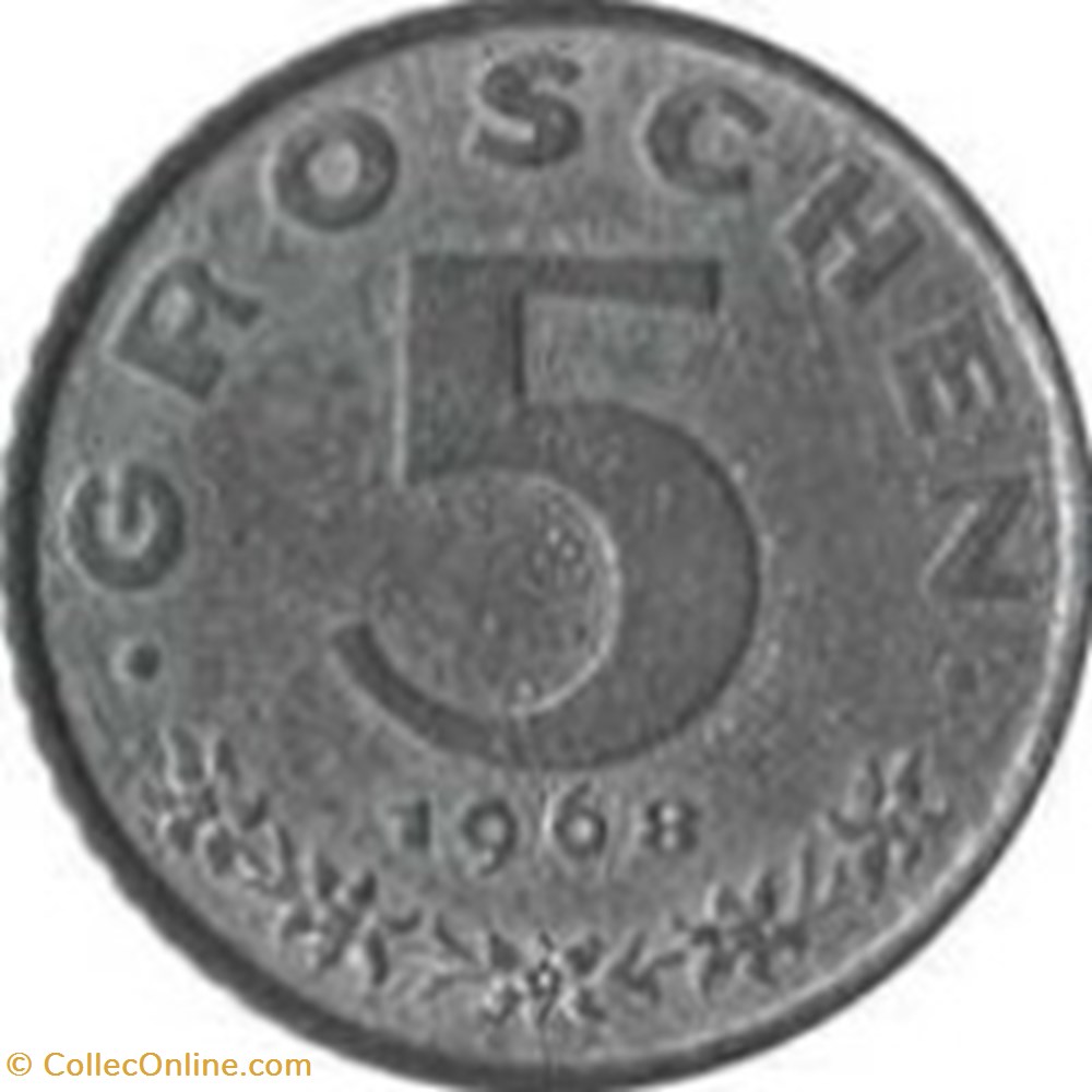 5 groschen Autriche 1968 monnaies monde 5 groschen autriche 1968
