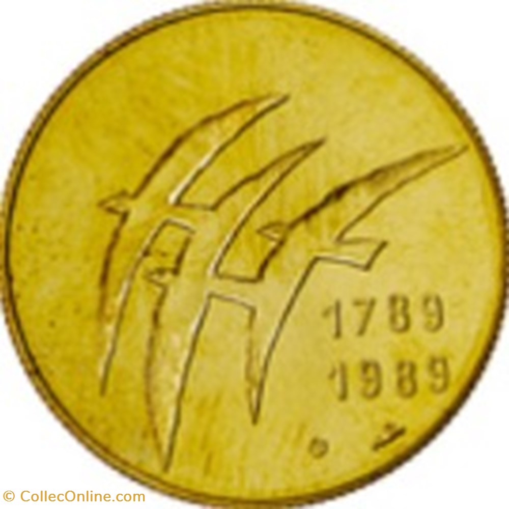 monnaies monde medaille france 1989 jeu de paume