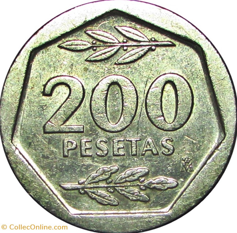200 pesetas Espagne 1986 monnaies monde 200 pesetas espagne 1986