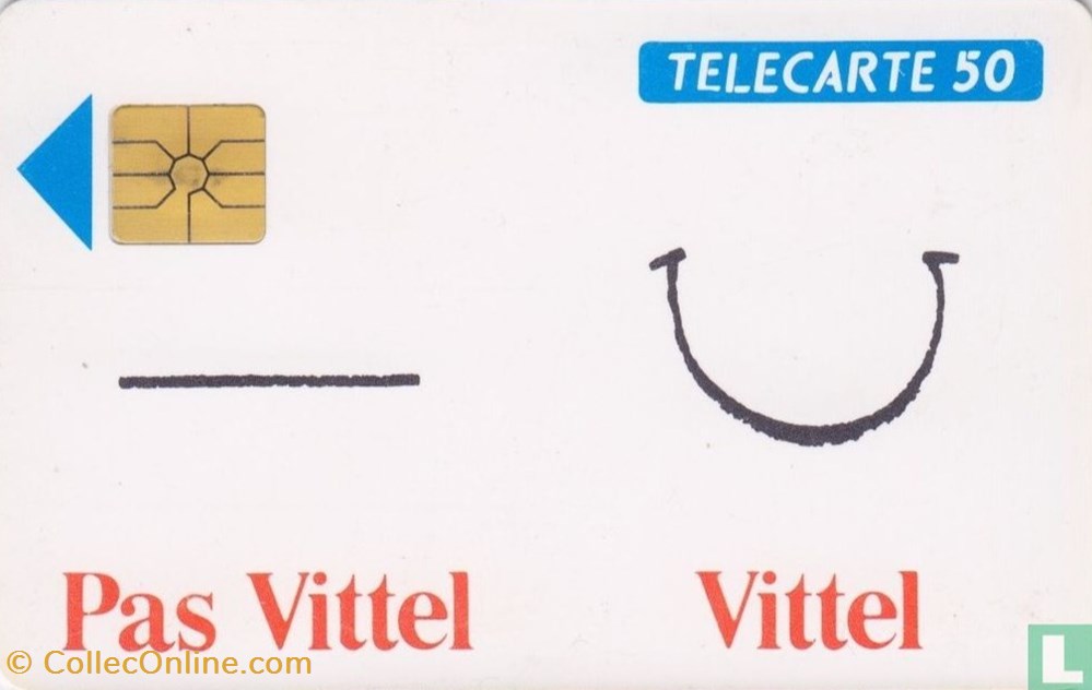 divers telecartes cartes telephoniques france vittel gemplus 01 1 1988