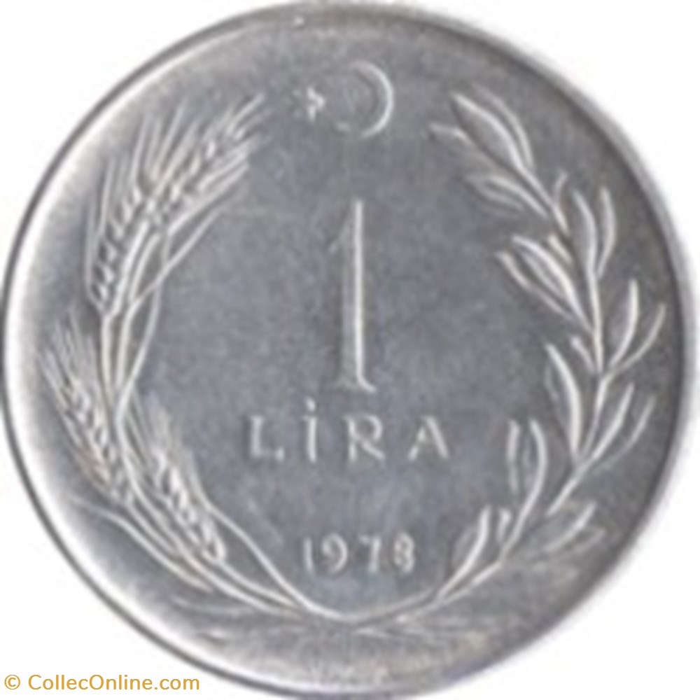 1 Lira Turquie 1973 monnaies monde 1 lira turquie 1973