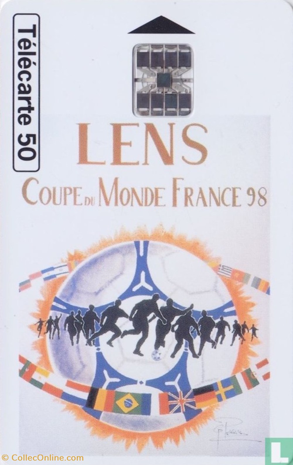 divers telecartes cartes telephoniques france lens schlumberger 07 1 1992
