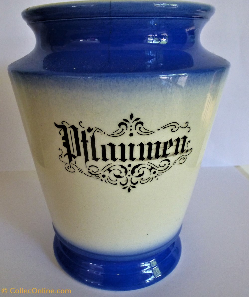 Pot ancien faïence de Farine-Allemagne art antiquites pot ancien faience de farine allemagne