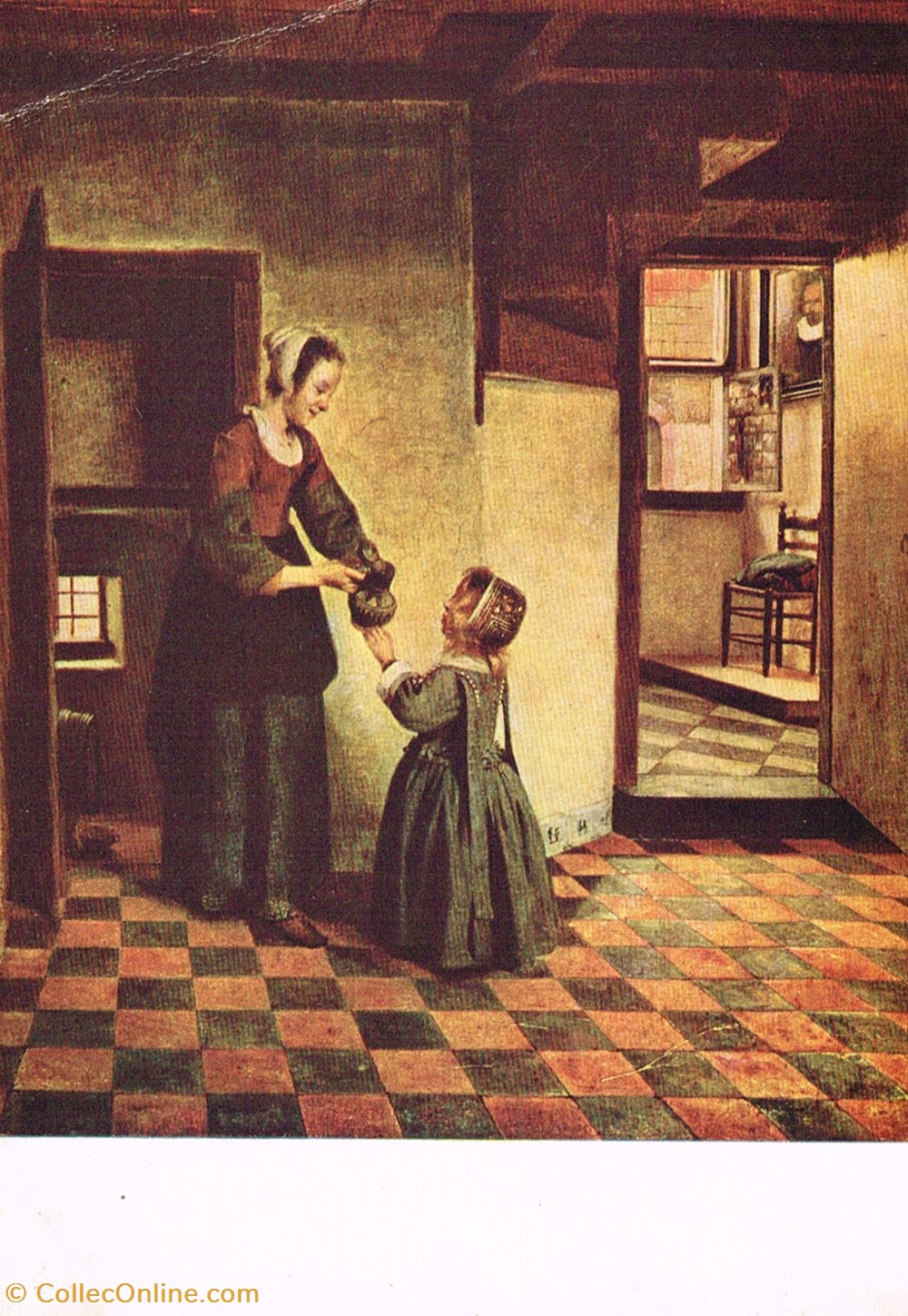 Pays-Bas-Amsterdam-Muséum-Pieter de Hooch-Le cellier cartes postales pays bas amsterdam museum pieter de hooch le cellier