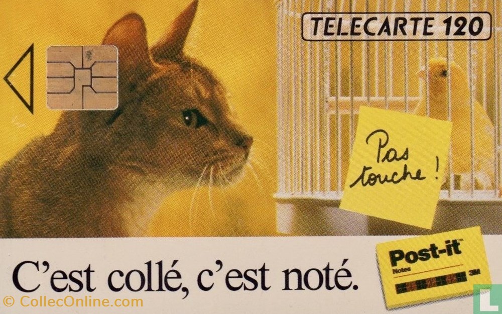 France- 3M - Post It- Solaïque 03 (1990) divers telecartes cartes telephoniques france 3m post it solaique 03 1990