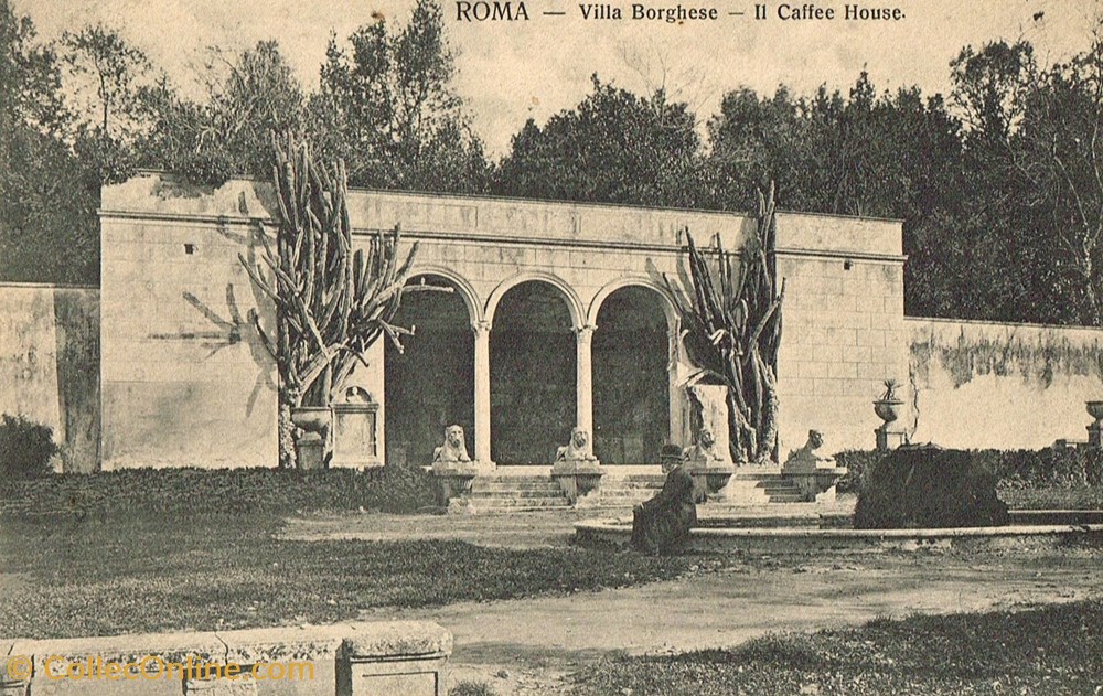 cartes postales italie rome villa borghese