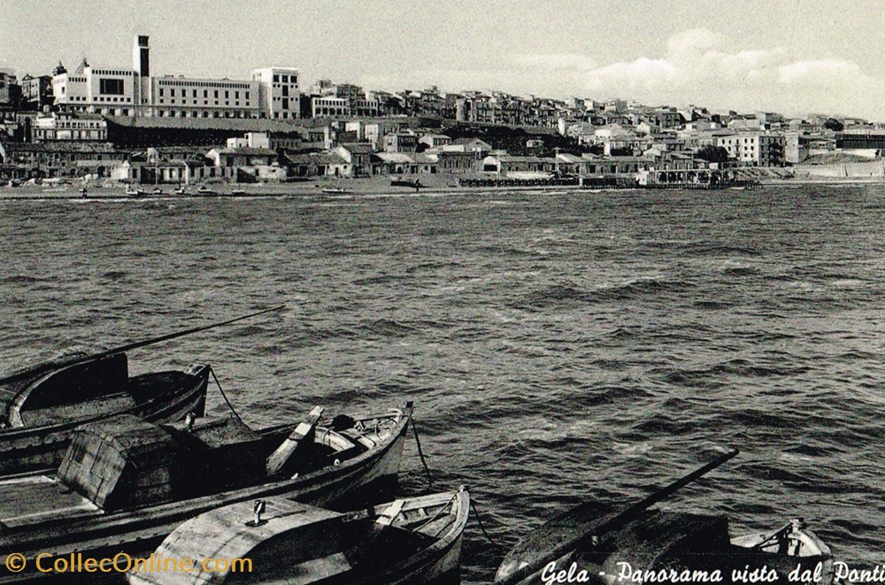 Italie-Sicile-Gela cartes postales italie sicile gela