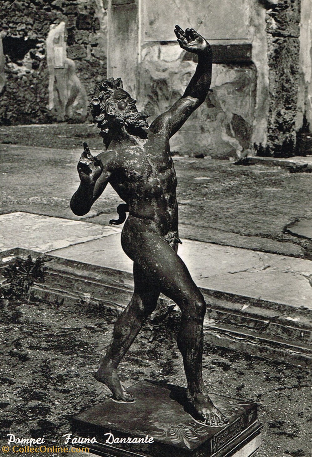 Italie-Pompéi-Faune Dansant cartes postales italie pompei faune dansant