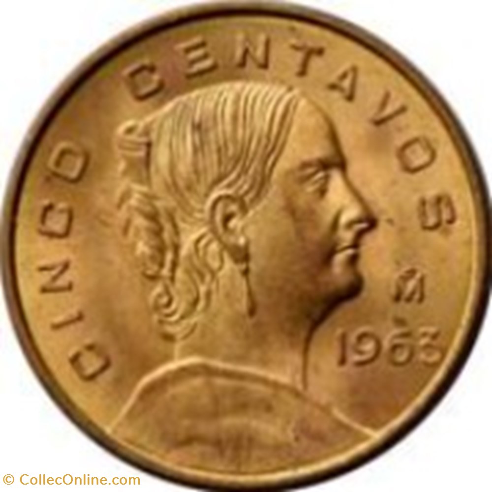 monnaies monde 5 centavos mexique 1969