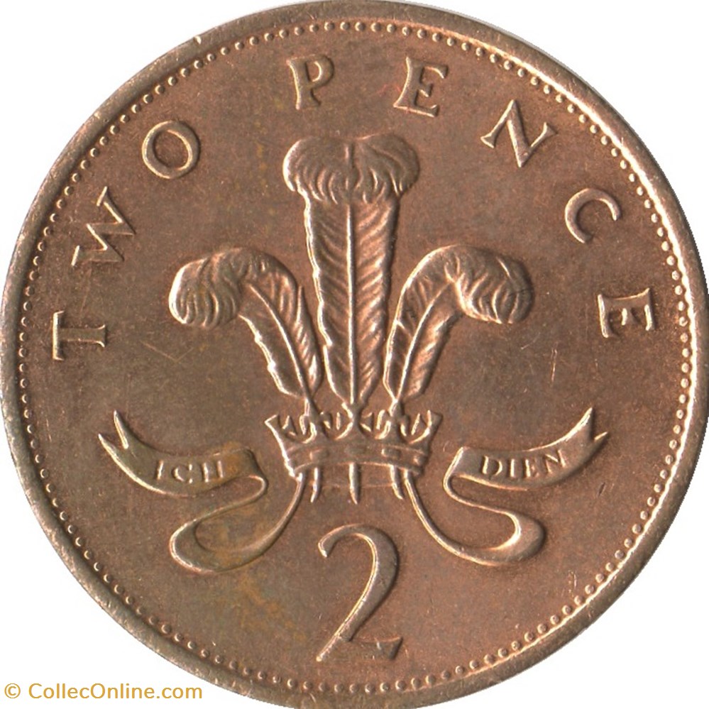 2 New Pence Angleterre Elizabeth II 1985 monnaies monde royaume uni 2 new pence angleterre elizabeth ii 1985