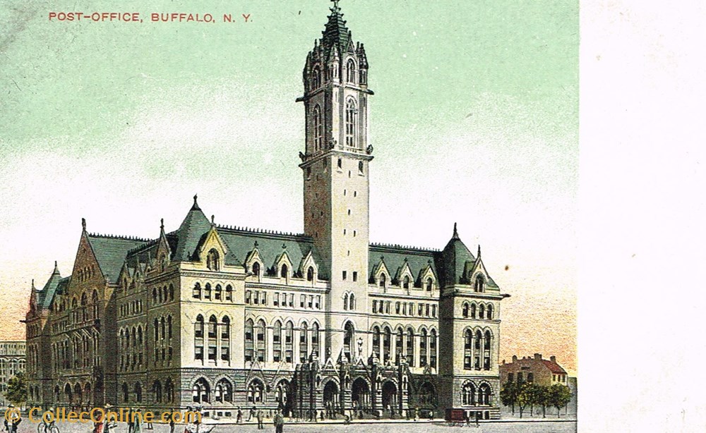 cartes postales etats unis new york buffalo post office