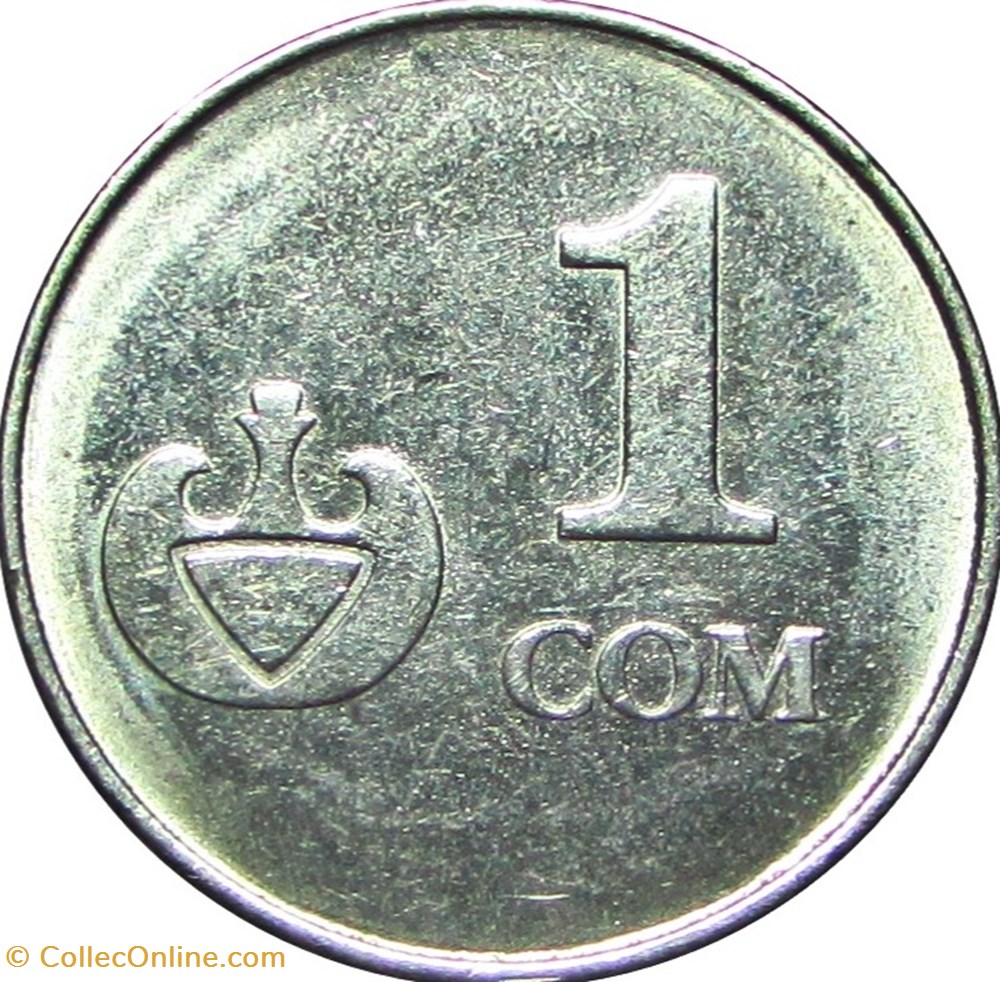 1 som Kirghizistan 2008 monnaies monde 1 som kirghizistan 2008