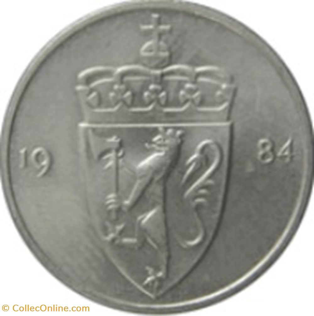50 øre - Olav V Norvège 1974 monnaies monde 50 re olav v norvege 1974