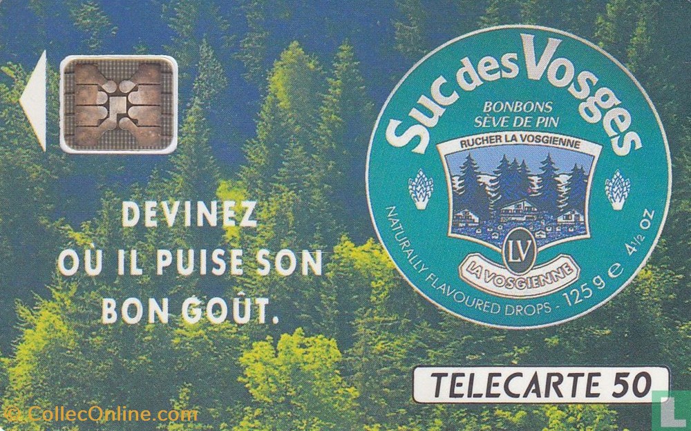 divers telecartes cartes telephoniques france suc des vosges schlumberger 04an