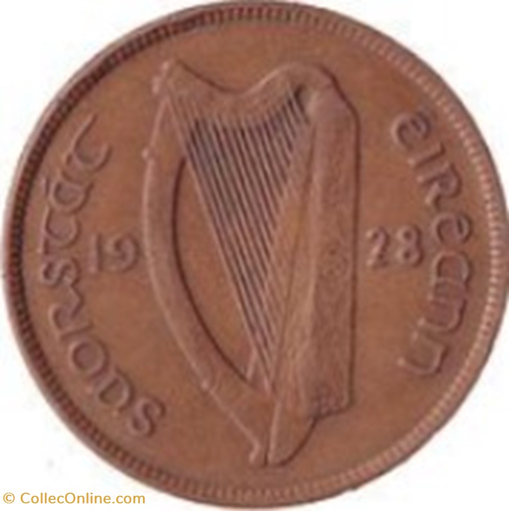 1 pingin Eire 1928 monnaies monde irlande 1 pingin eire 1928