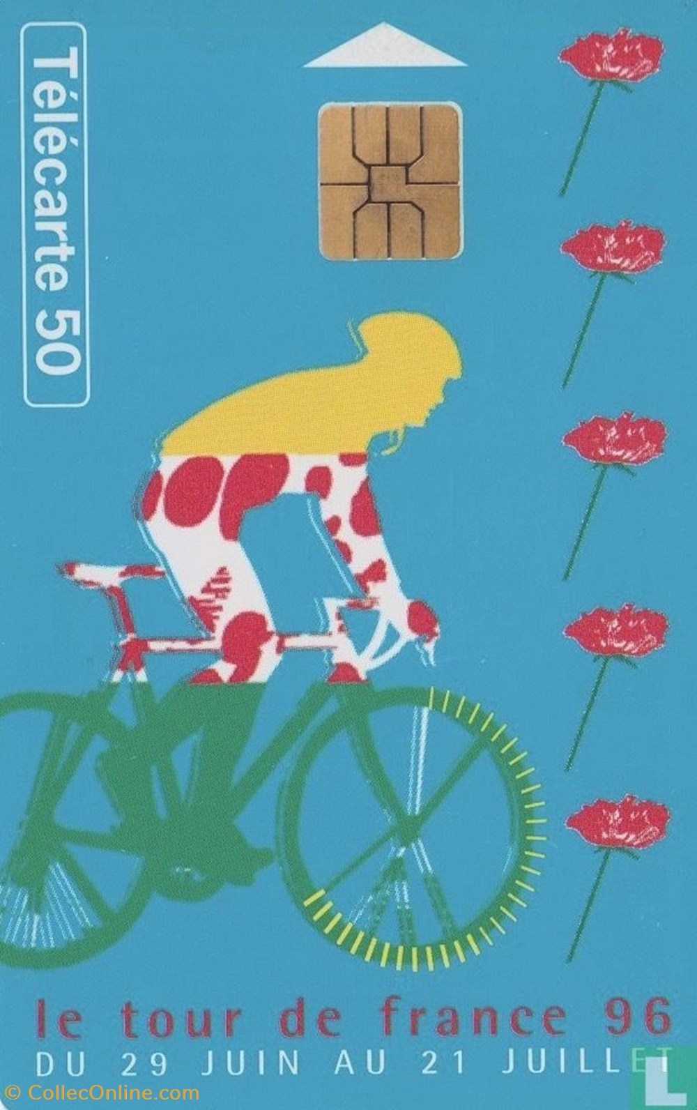 divers telecartes cartes telephoniques france tour de france 96 solaique 03 1990