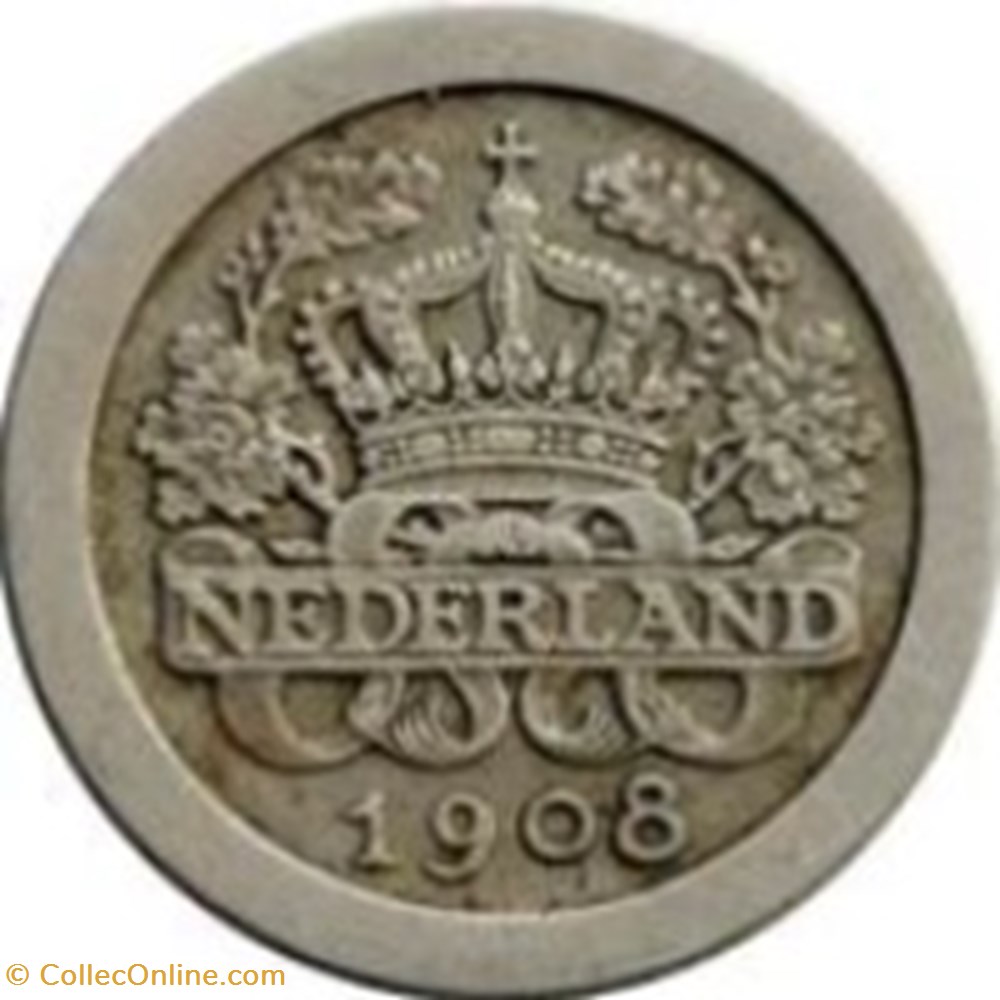 monnaies monde 5 cents wilhelmina pays bas 1908