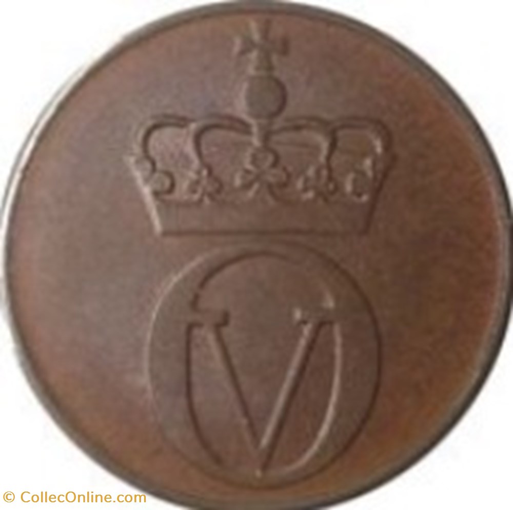 2 øre - Olav V grandes inscriptions Norvège 1971 monnaies monde 2 re olav v grandes inscriptions norvege 1971