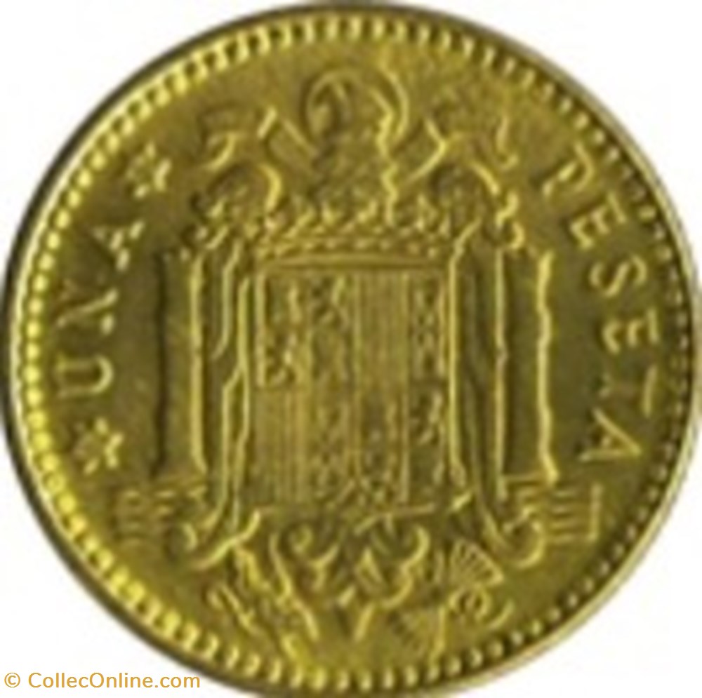 1 Peseta Espagne 1953 (61) monnaies monde 1 peseta espagne 1953 61