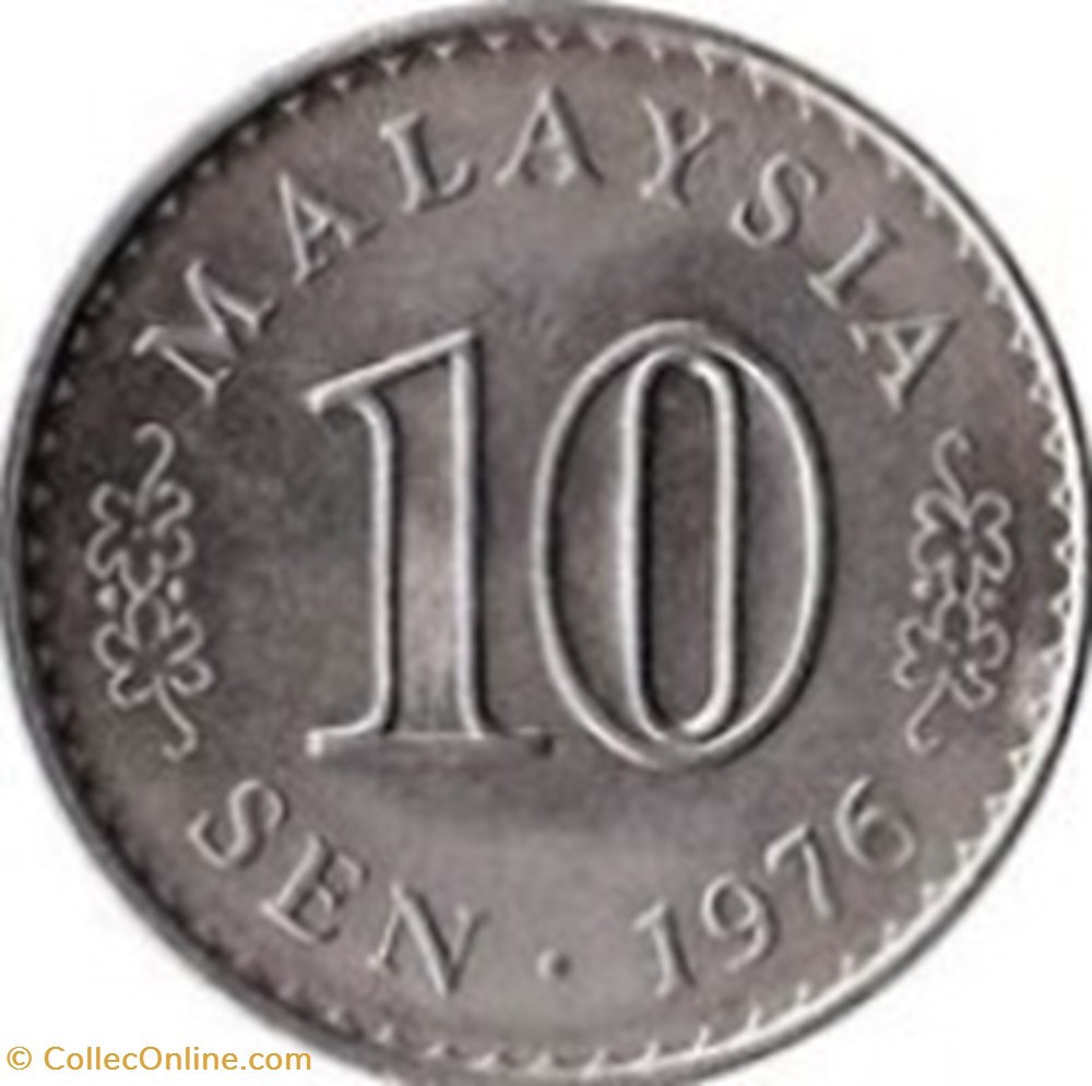 10 sen Agong Malaisie 1980 monnaies monde 10 sen agong malaisie 1980