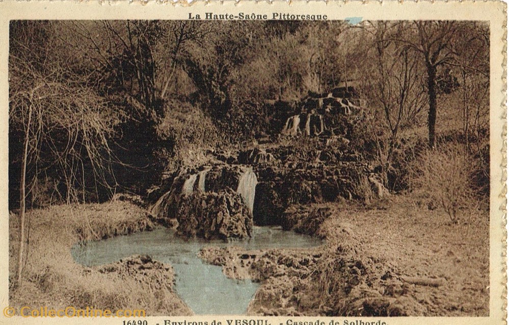 cartes postales france haute saone cascade de solborde