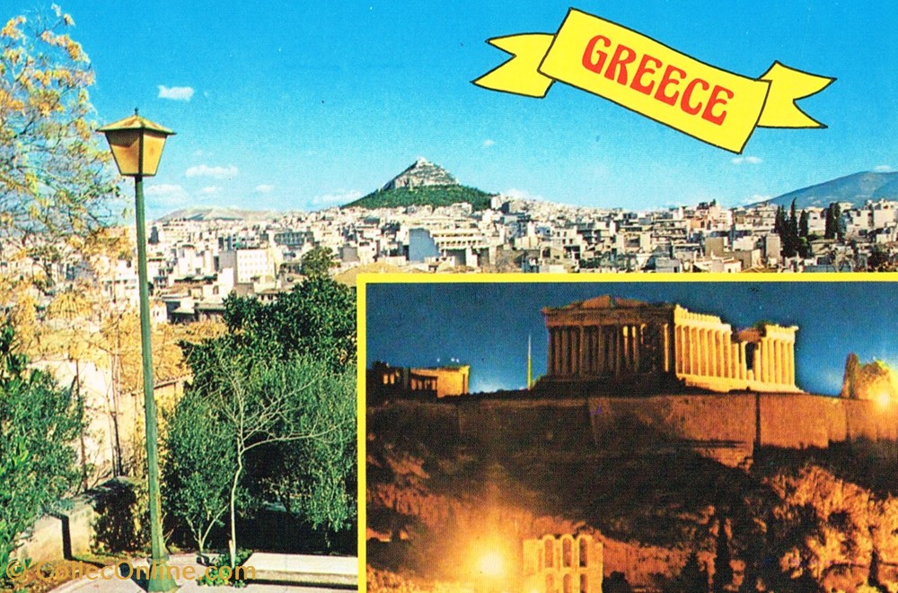 cartes postales grece athenes