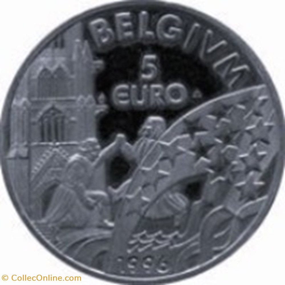 5 euros - Albert II 1996-Belgique monnaies 5 euros albert ii 1996 belgique