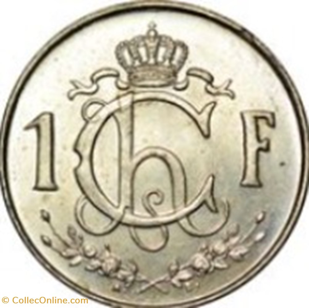 1 franc - Charlotte Petit module Luxembourg 1962 monnaies monde 1 franc charlotte petit module luxembourg 1962